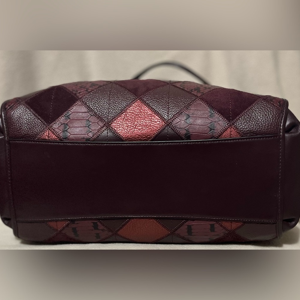 Authentic Coach Phoebe Metallic Patchwork Bag & W… - image 7